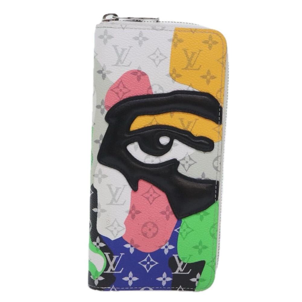 Louis Vuitton Monogram LV Portrait Zippy Vertical Wallet White